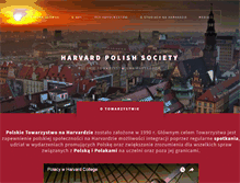 Tablet Screenshot of harvardpolishsociety.org